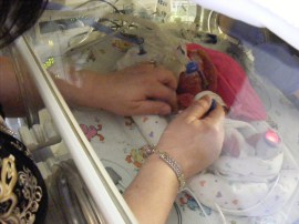 Little Emma a day or two after she was born.