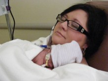 February 14th. The first day I got to hold this precious gift. (Laying her head on your shoulder is still her favorite position.)